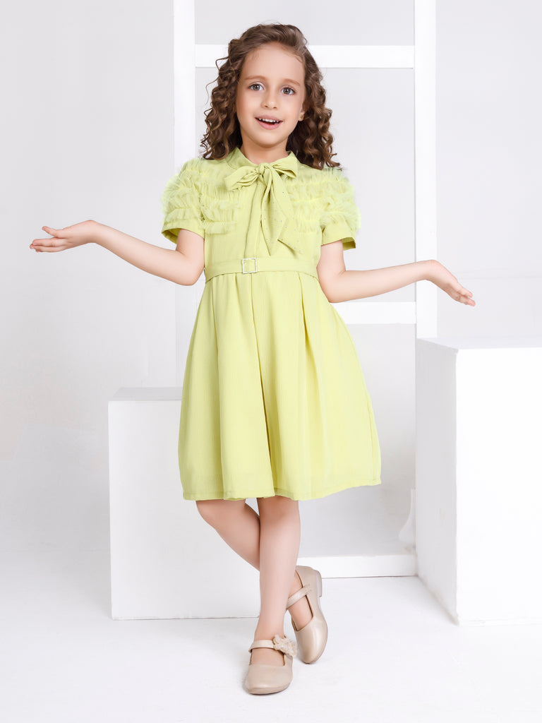 Girls Textured Dress 17364