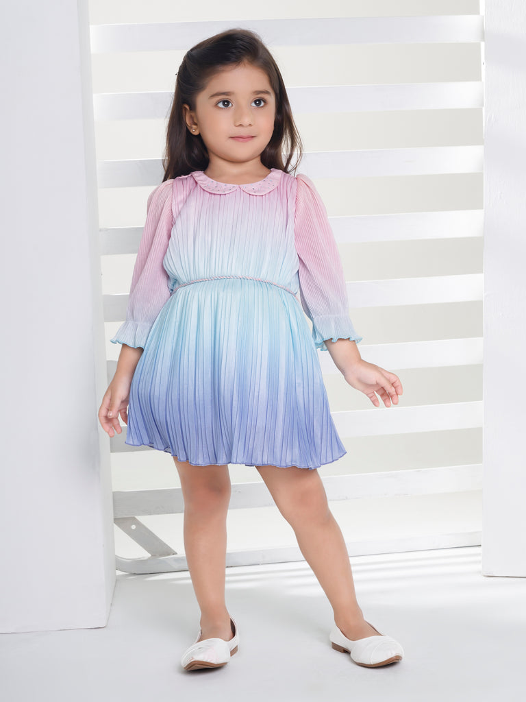 Girls Over Dyed Dress with Belt 17365