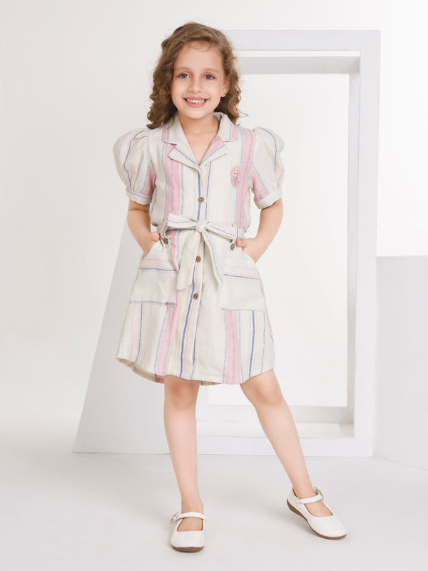 Girls Striped Dress 17371