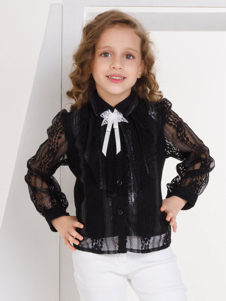 Girls Design Net Top 18381