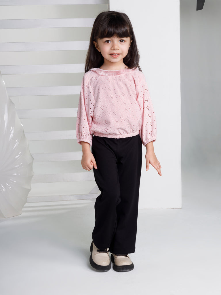 Girls Design Net Pant with Top 18434