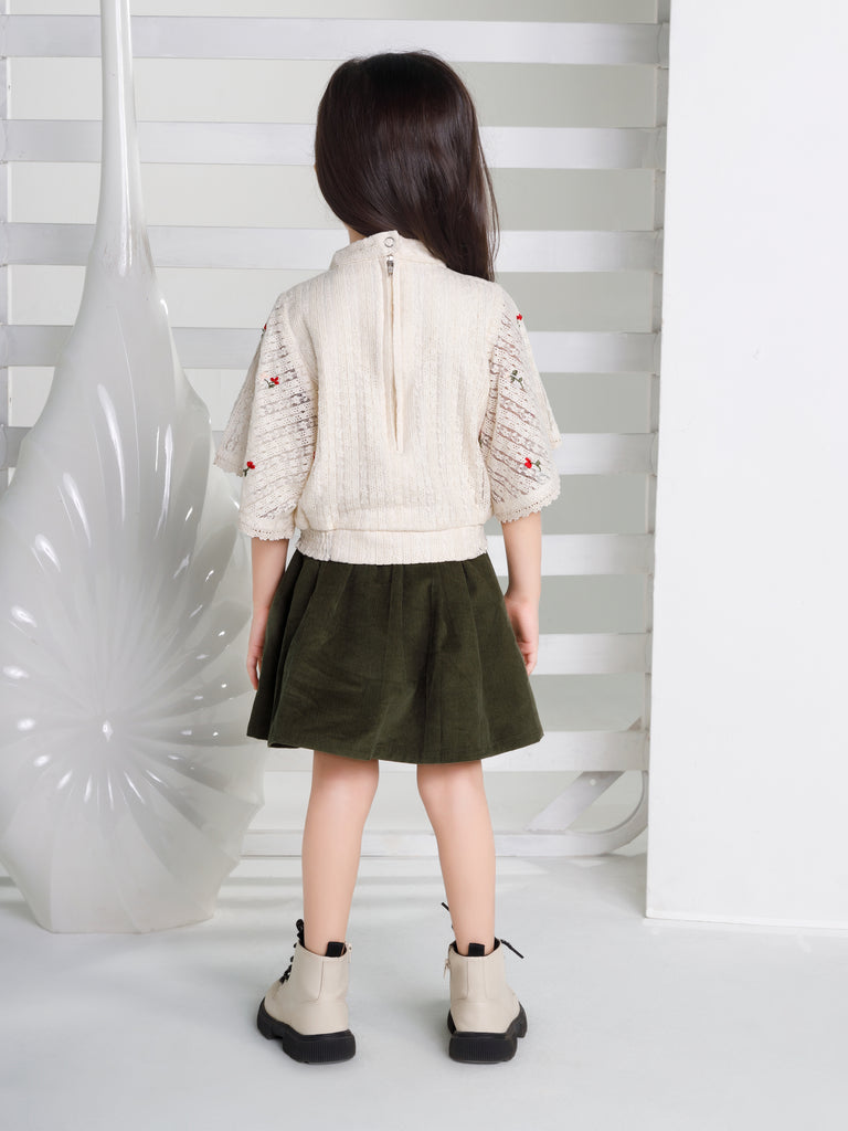 Girls Design Net Skirt with Top 18453 | Peppermint