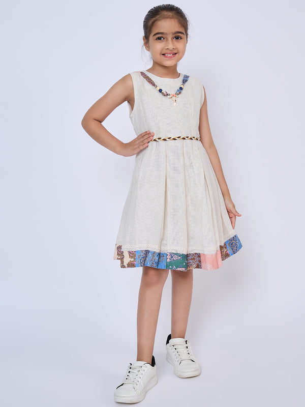 Girls Yarn Dyed Dress with Jacket & Belt 18682