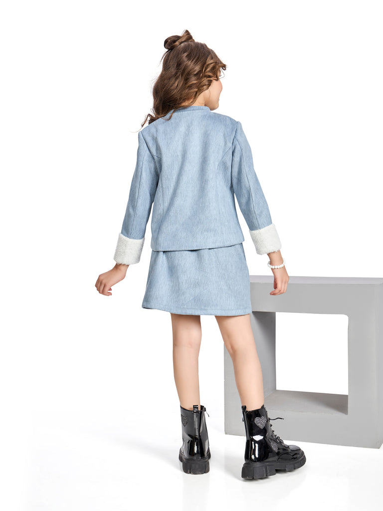 Girls Textured Skirt & Coat 19666 – Peppermint