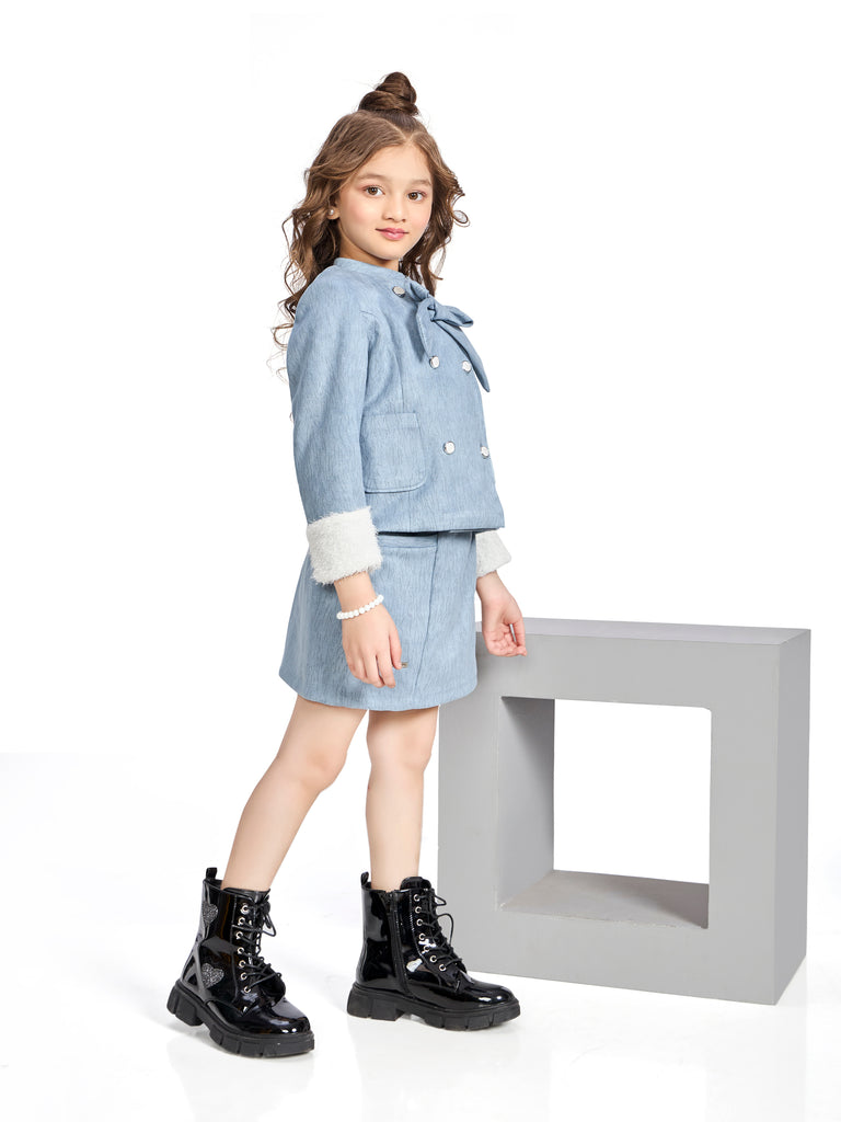 Girls Textured Skirt & Coat 19666 – Peppermint