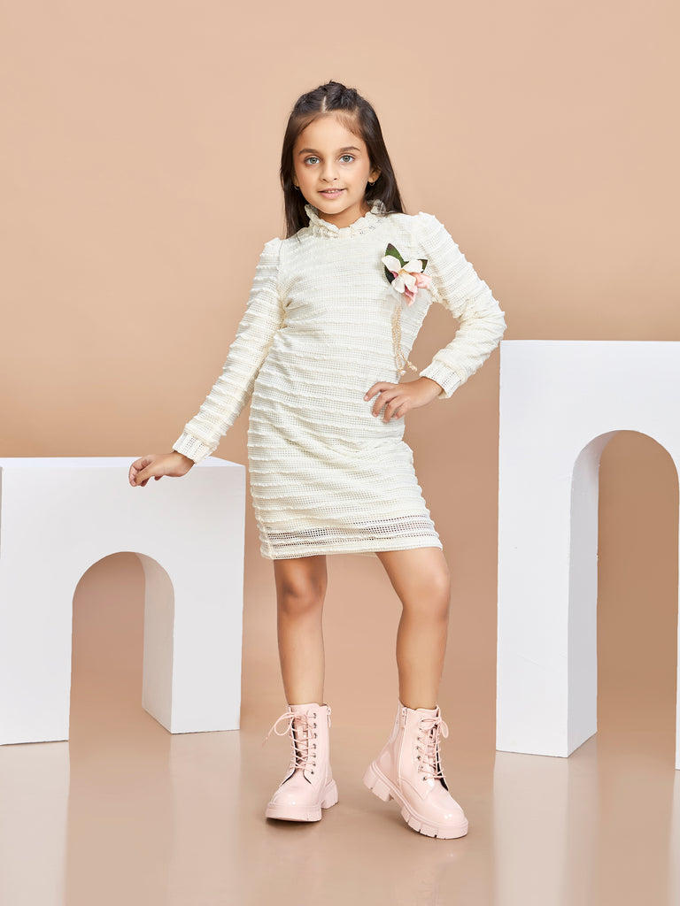 Girls Design Net Dress 19707