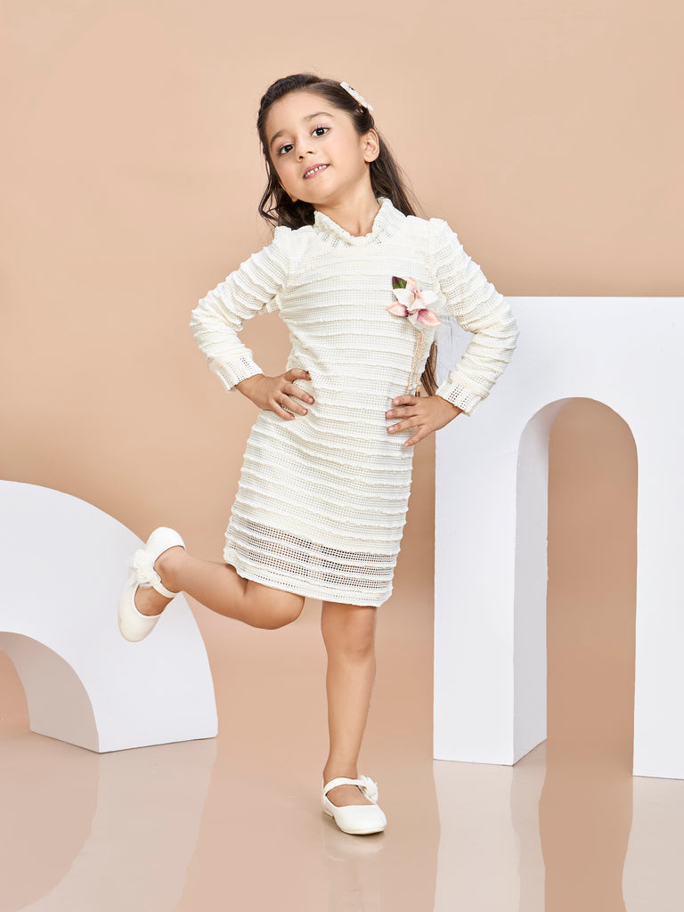 Girls Design Net Dress 19708