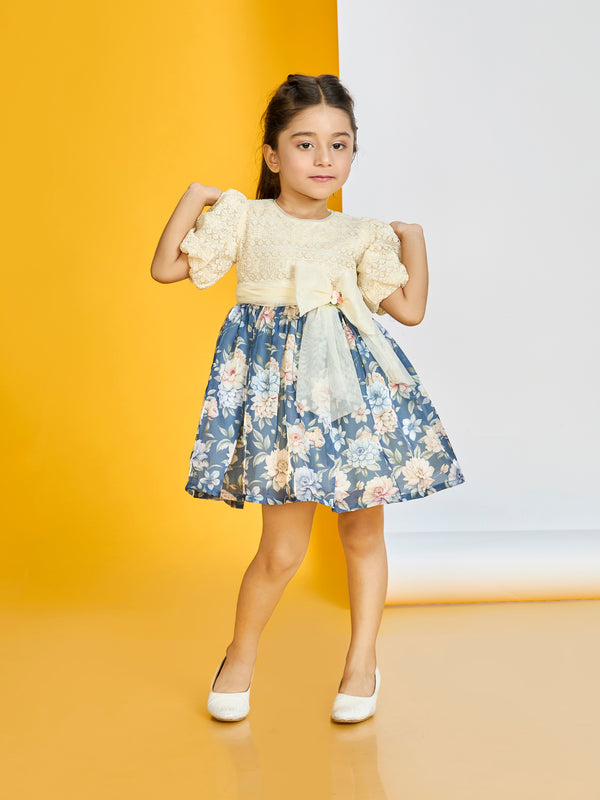 Girls Design Net Dress 19709