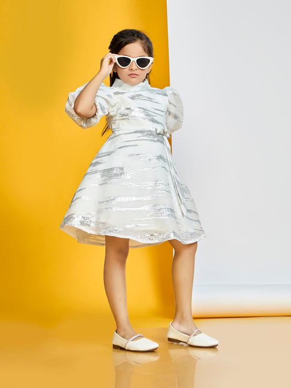 Girls Jaquard Dress 19751