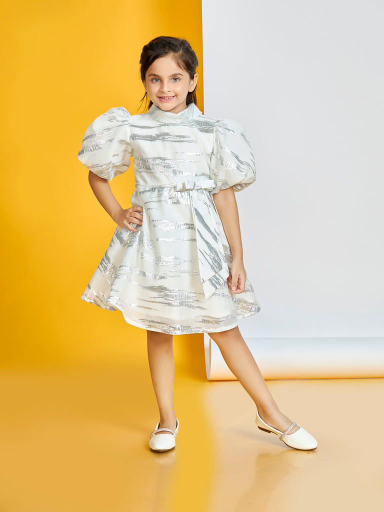 Girls Jaquard Dress 19751