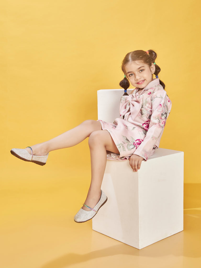 Girls Printed Skirt & Top with Hairclip 19772