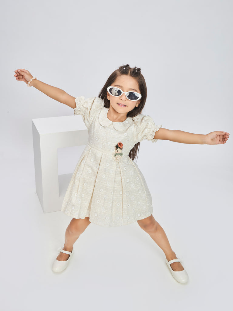 Girls Floral Print Dress 19778