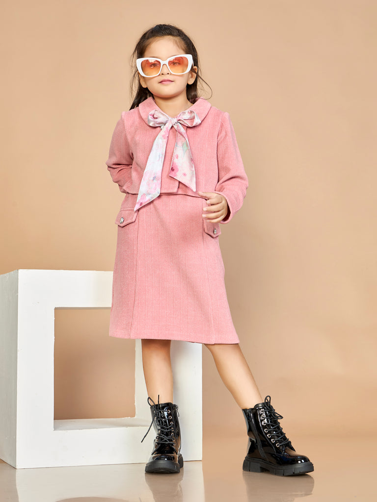 Girls Textured Dress 19797