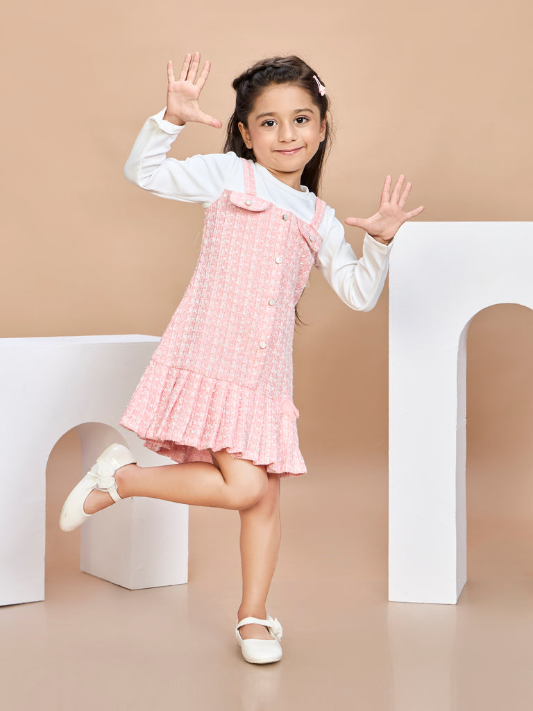 Girls Textured Dress 19829