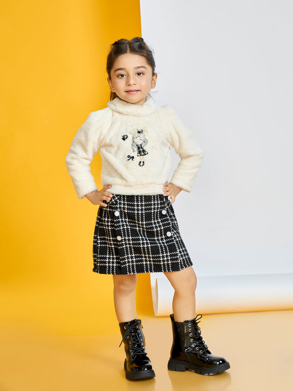 Girls Fringed Skirt & Top 19831