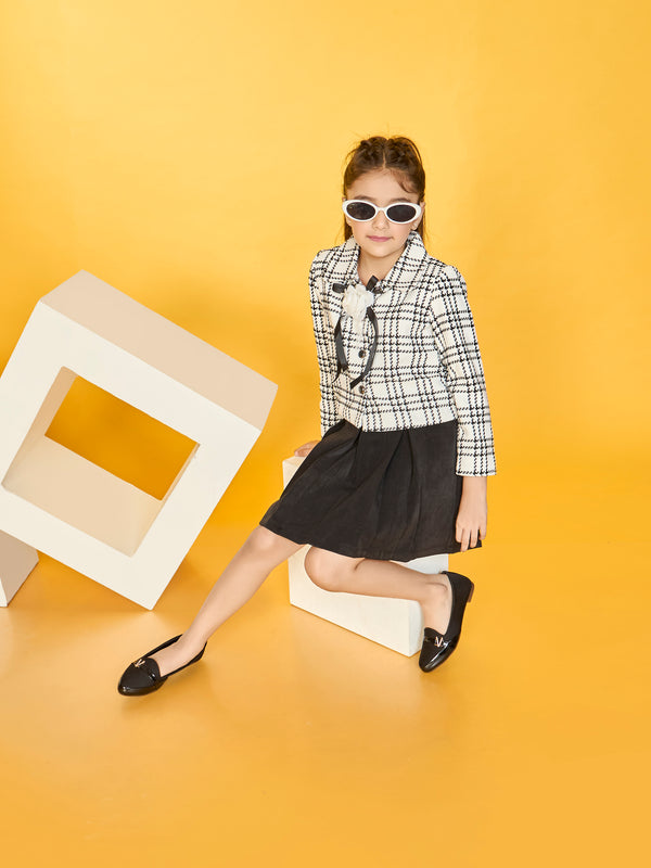 Girls Checkered Skirt & Top 19836