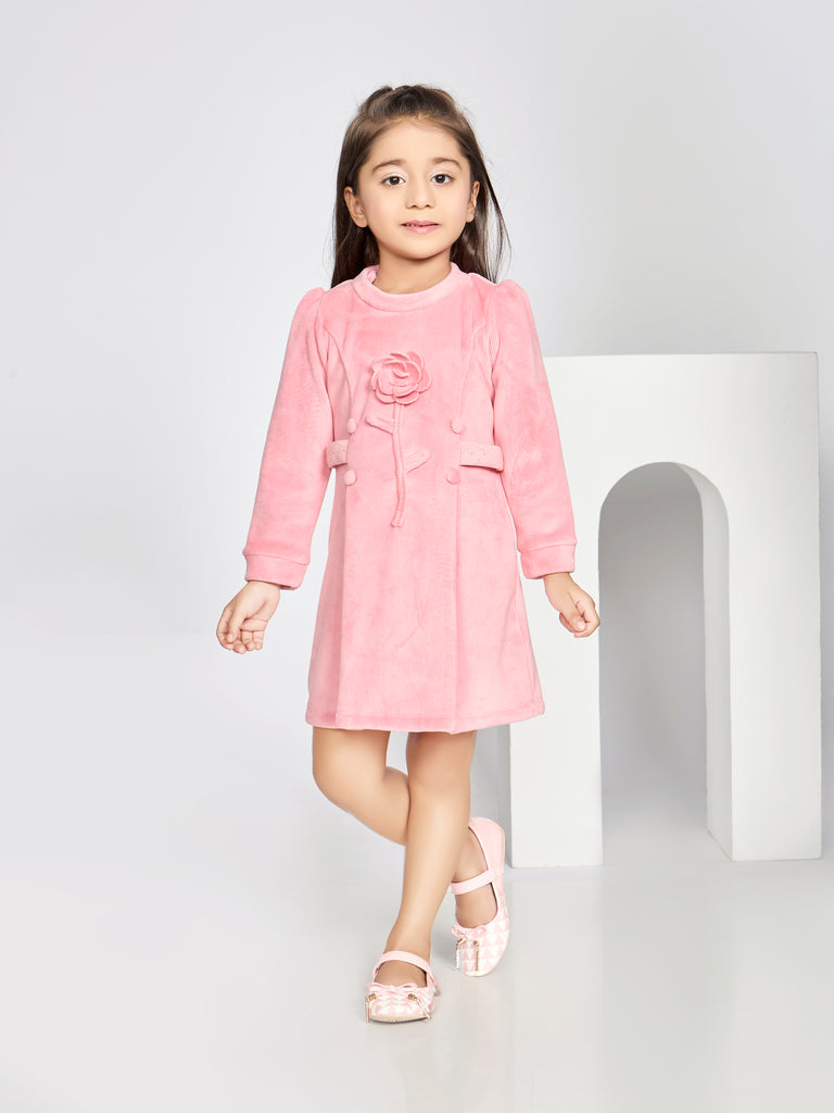 Girls Textured Dress 19847