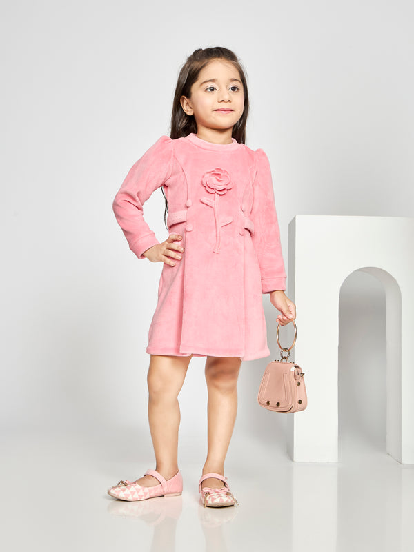 Girls Textured Dress 19847