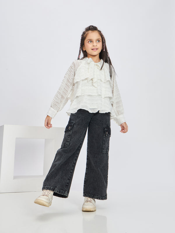 Girls Textured Top 19859