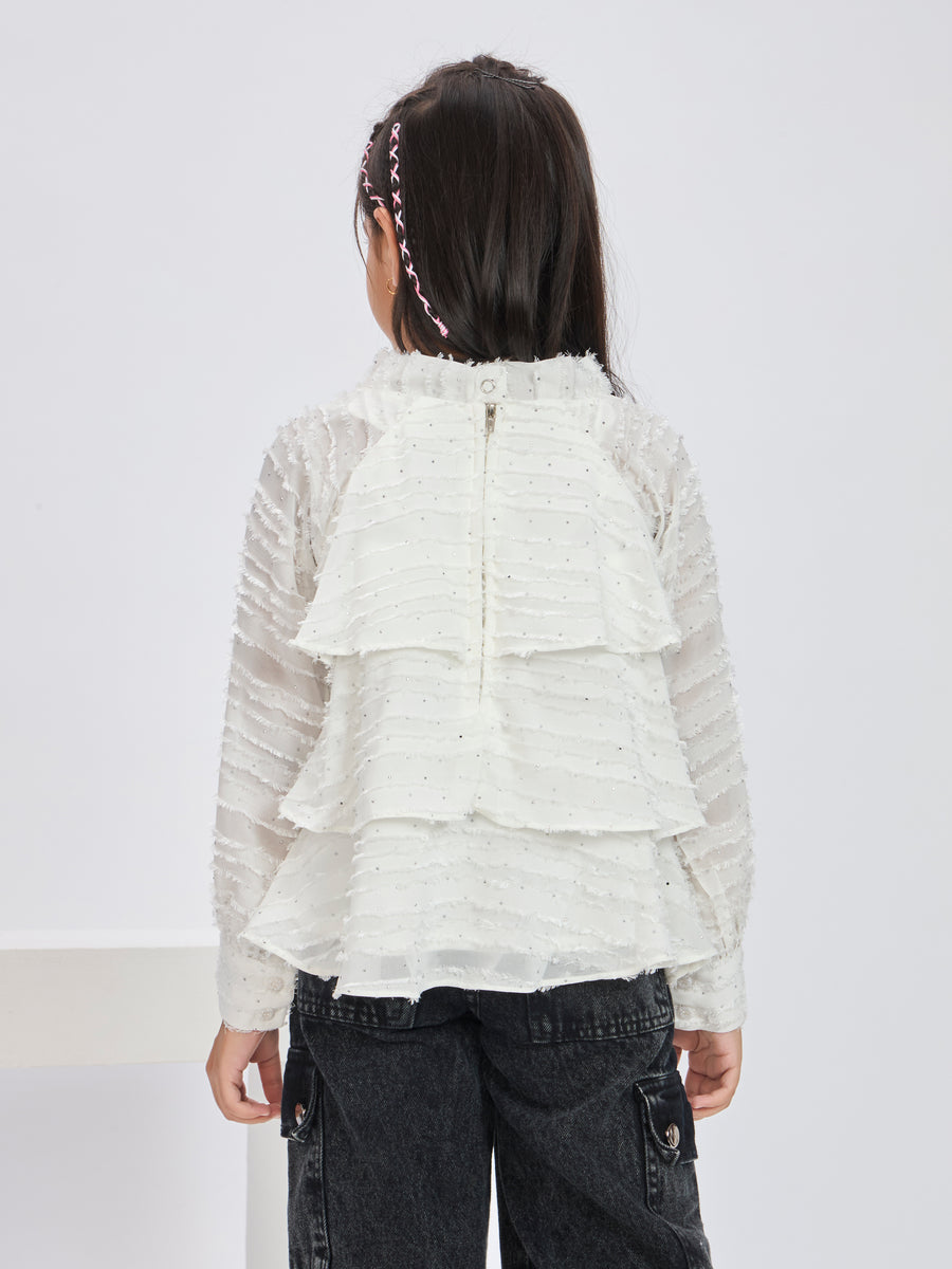 Girls Textured Top 19859 – Peppermint