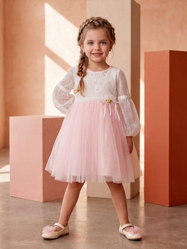 Girls Design Net Dress 19921