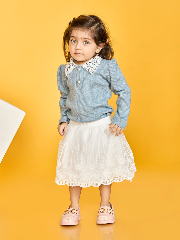 Girls Design Net Skirt & Top 19923