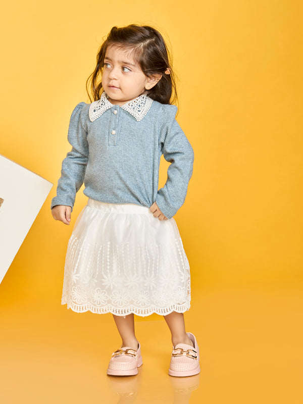 Girls Design Net Skirt & Top 19923