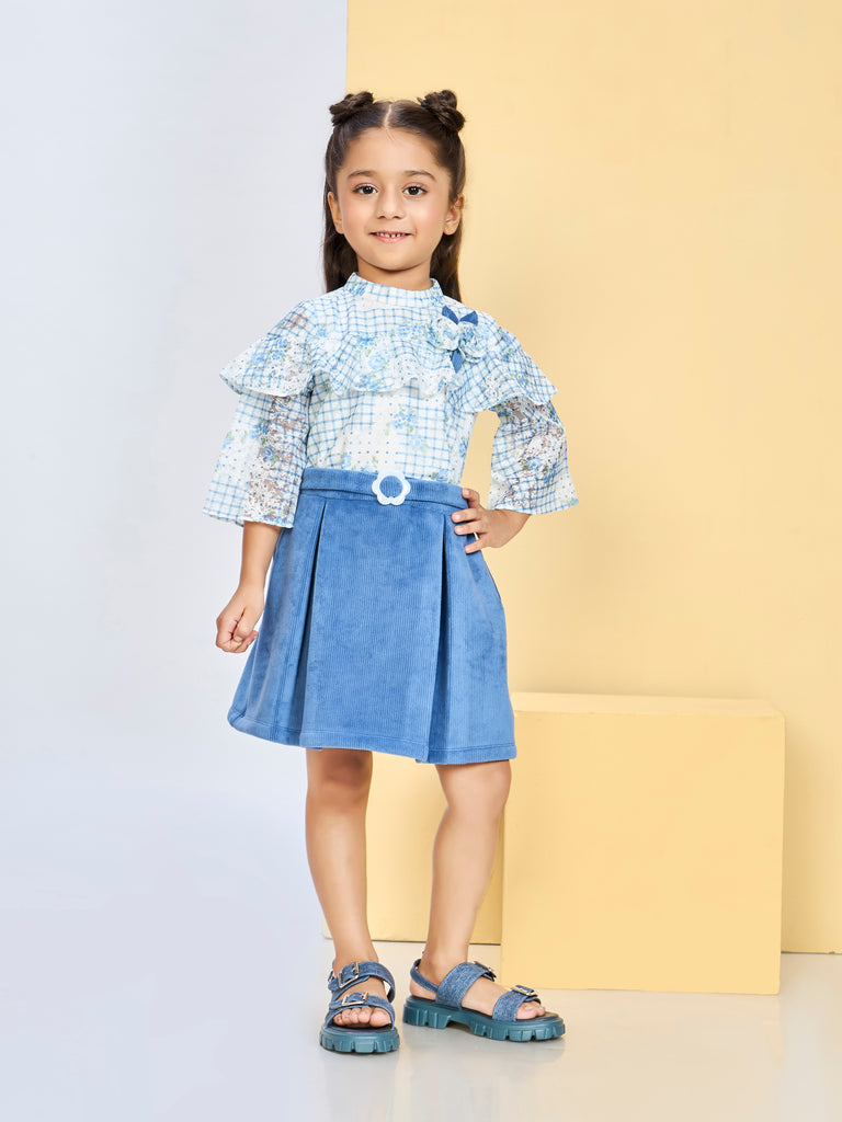 Girls Printed Skirt & Top 19981