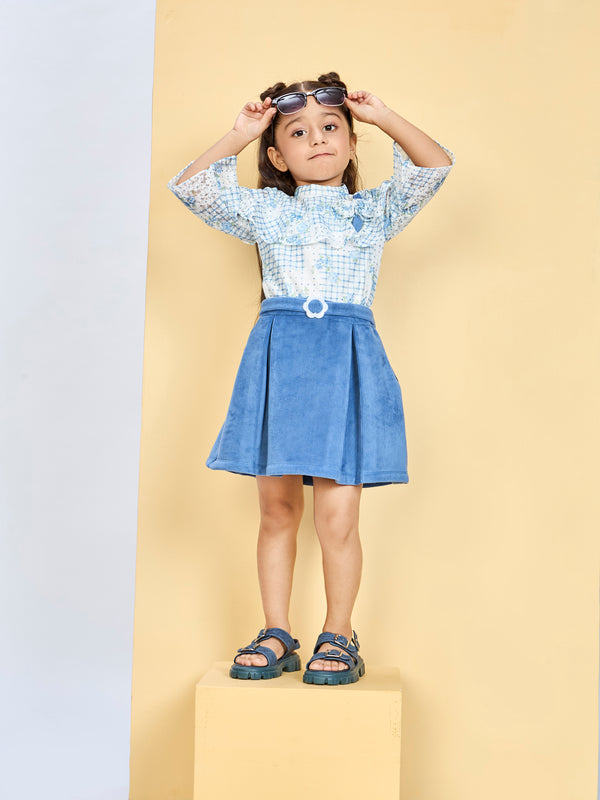 Girls Printed Skirt & Top 19981