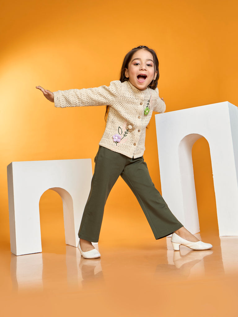 Girls Design Net Pant & Top 19986