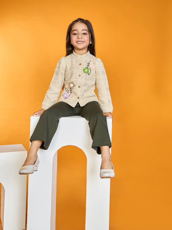 Girls Design Net Pant & Top 19986