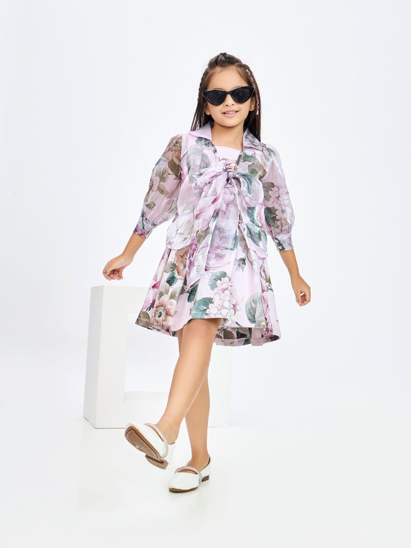 Girls Floral Print Skirt, Top & Jacket 20132