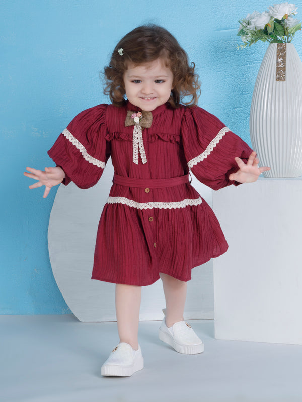 Girls Casual Dress with Belt 20144