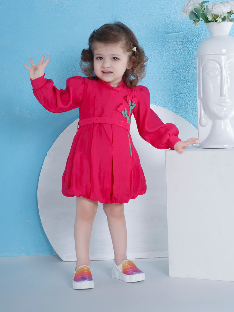 Girls Fashion Dress with Belt 20145