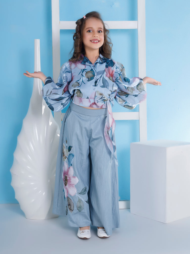 Girls Floral Print Palazzo & Top 20152