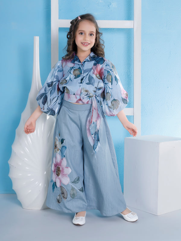 Girls Floral Print Palazzo & Top 20152