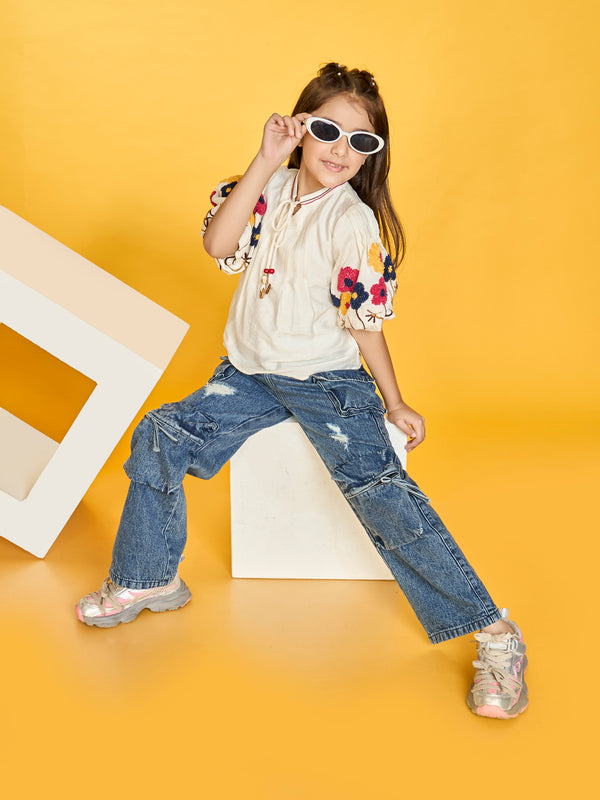 Girls Floral Top 20174