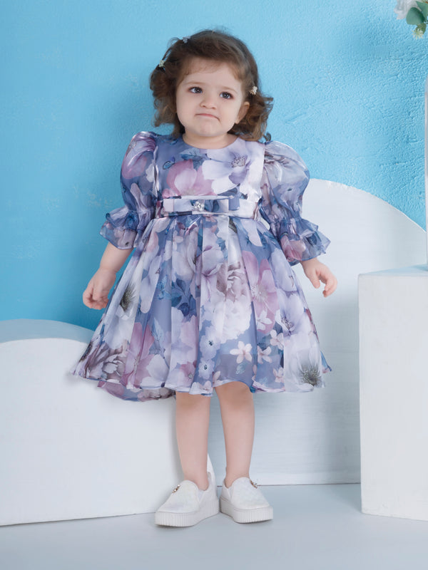 Girls Floral Print Dress 20194