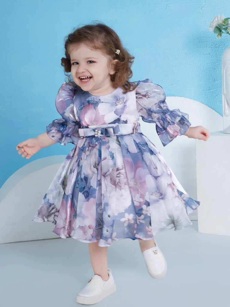 Girls Floral Print Dress 20194
