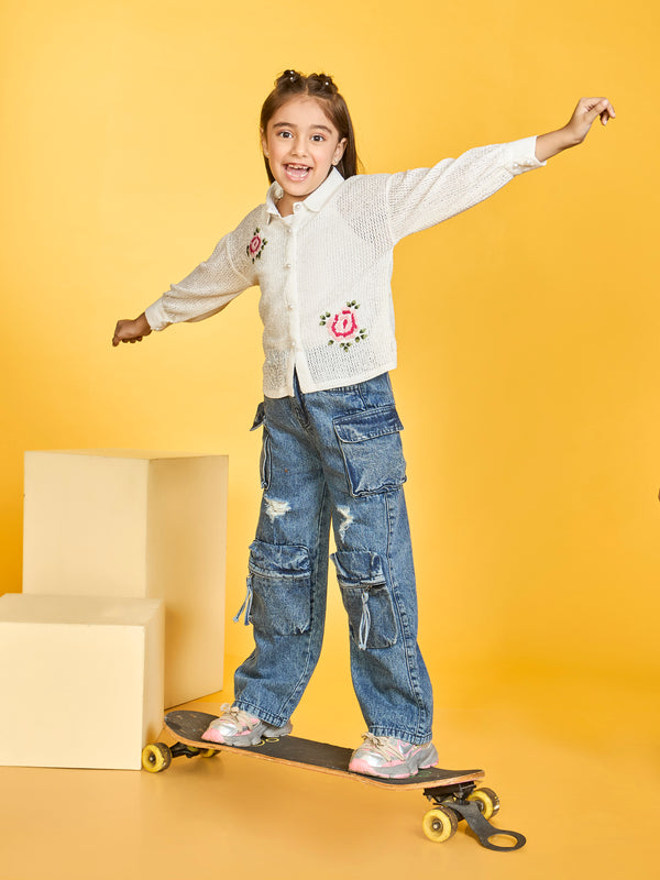 Girls Design Net Top & Inner 20240