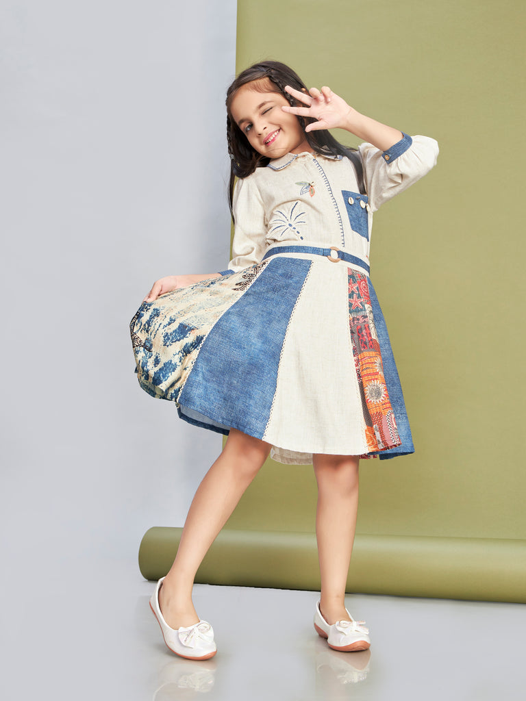 Girls Applique Print Skirt & Top 20244