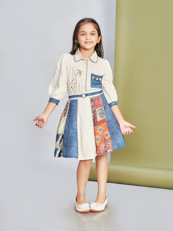 Girls Applique Print Skirt & Top 20244
