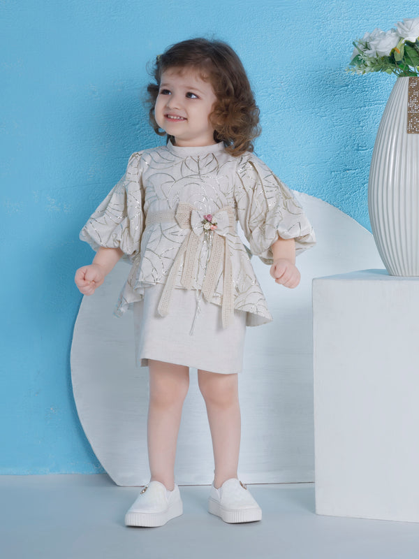 Girls Textured Dress 20249