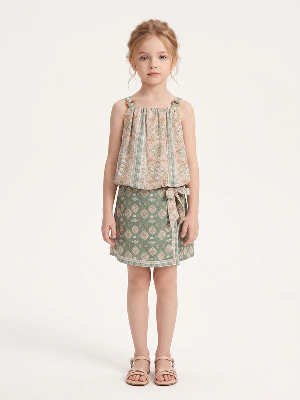 Girls Printed Jumpsuit 20472