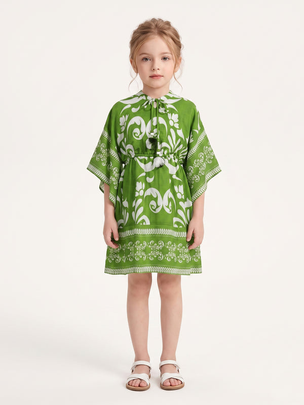 Girls Floral Print Dress 20477