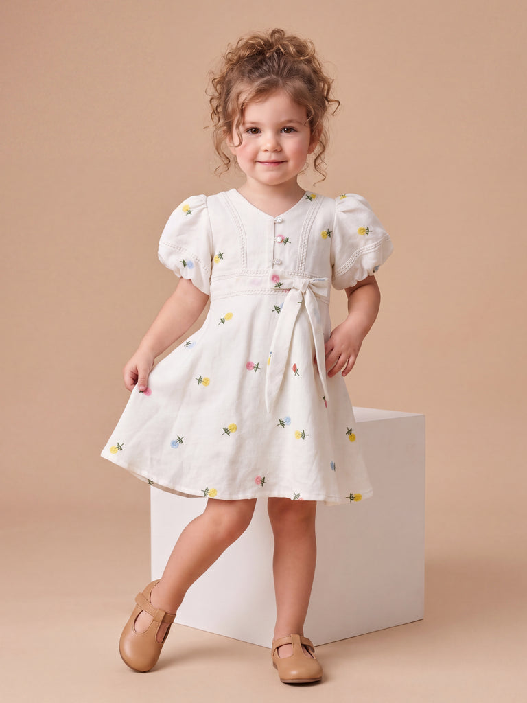Girls Embroidered Dress 21510