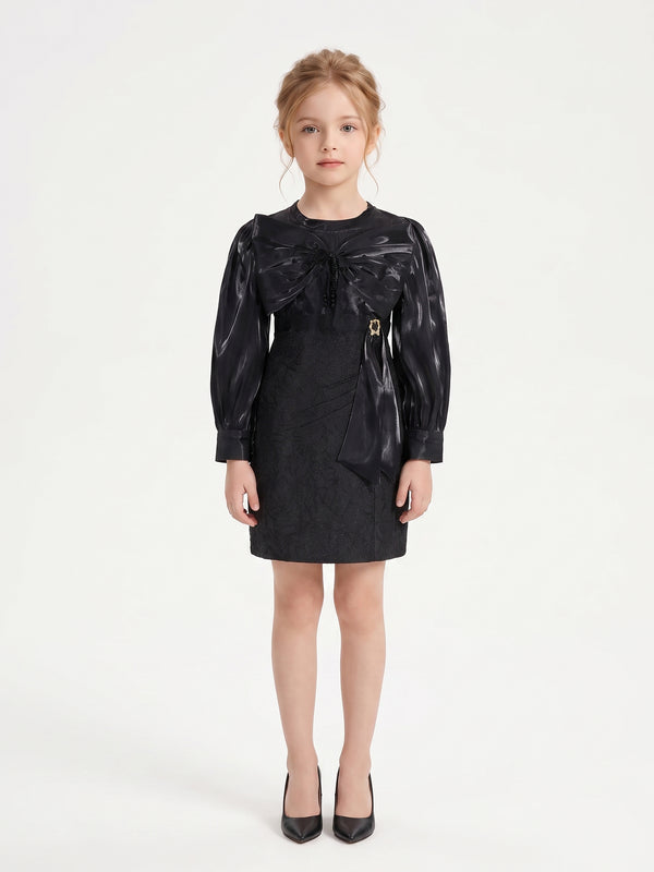 Girls Jaquard Dress 21546