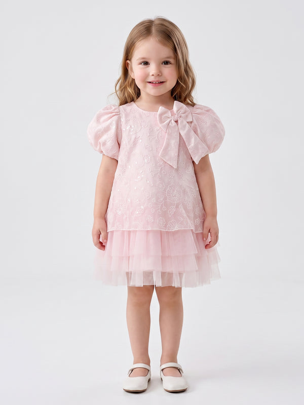 Girls Embroidered Dress 21684