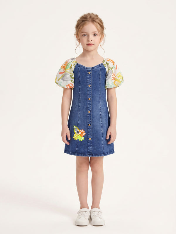 Girls Embroidered Dress 21739