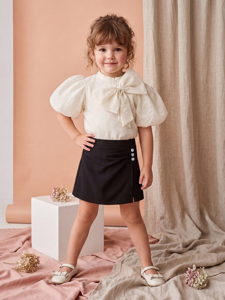 Girls Embroidered Skirt & Top 21745